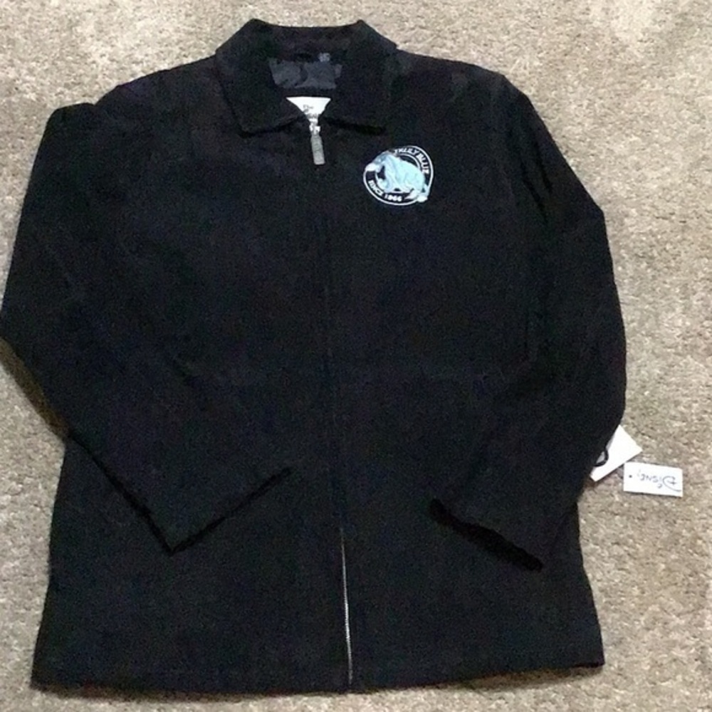 🆕Women’s suede leather black Disney eeyore jacket